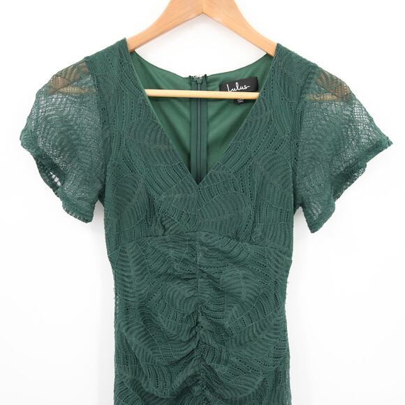 Lulu's Elegant Green Dress - Picture 3 of 10